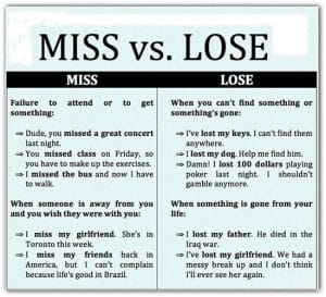 differences-between-miss-and-lose-with-examples